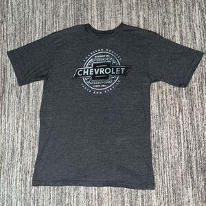 Newport Blue Mens Large Graphic‎ T Shirt Chevrolet Parts & Service Short Sleeve